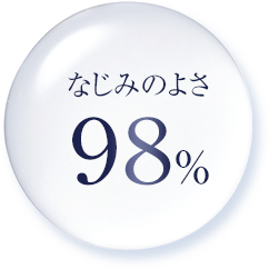 なじみのよさ98%